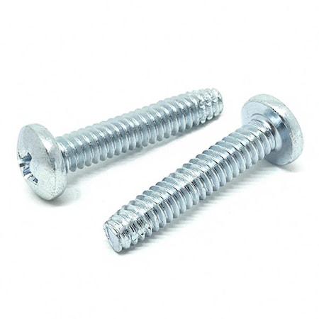 Boltsandnuts.Com Thread Cutting Screw, 1/4"-20 x 1-1/2 in, Zinc Plated Steel Pan Head Phillips Drive, 40 PK 25C150PPHMSZ/F-40